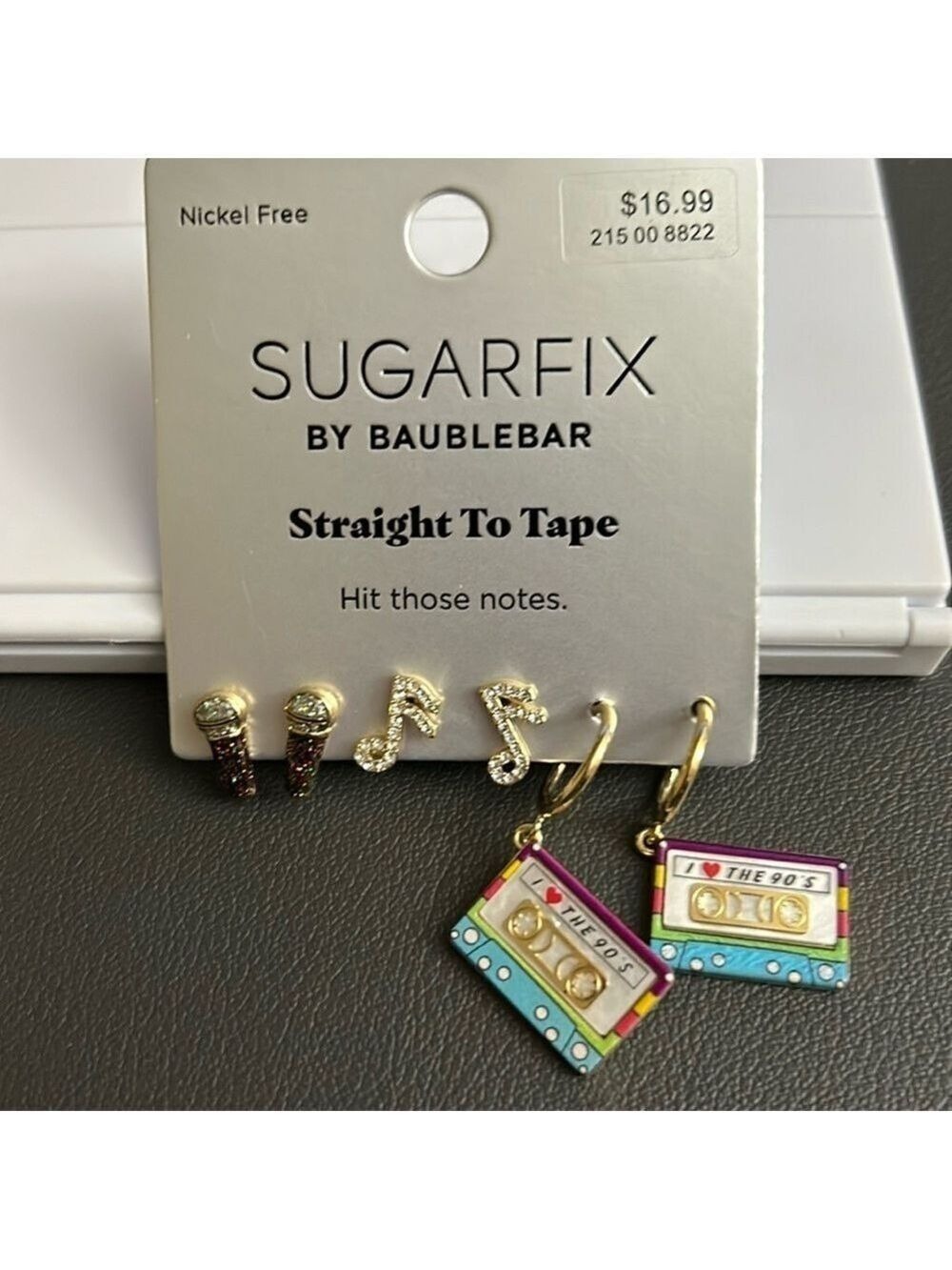 Sugarfix by Baublebar straight to tape Earrings NWT